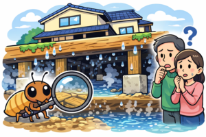 床下の湿気やカビは、家の寿命を静かに縮める要因です。シロアリ被害の前に、まずは床下環境を確認しませんか？通気・湿度・木材の状態を点検し、住まいを健やかに保つための情報を解説します。